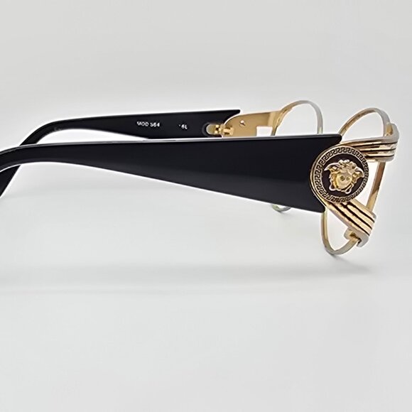 Versace Mod S64 Col 16L Gold Black Sunglasses Frame Italy 55-19-125 - Picture 6 of 14